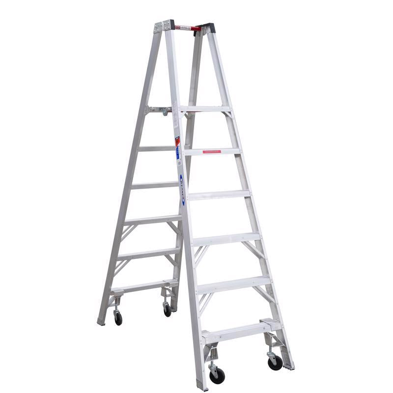 PLATFORM LADR ALUM 300LB