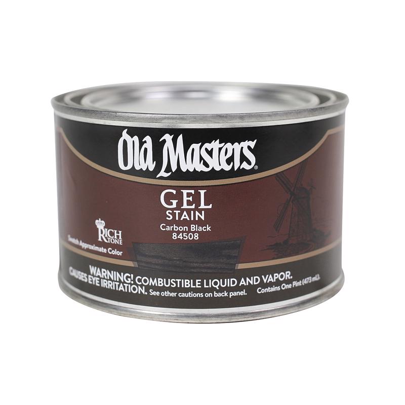 GEL STAIN CRBN BLK 1PT