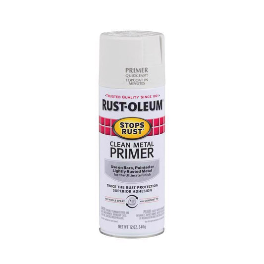 CLN METAL PRIMR WHT 12OZ
