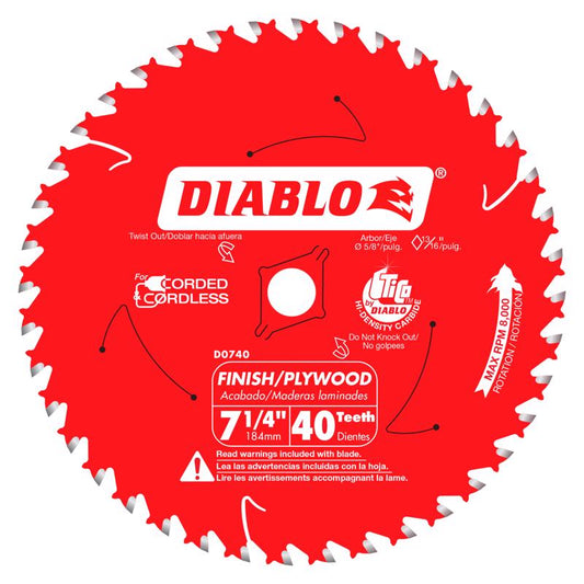 DIAB SAW BLD 7-1/4"X40T