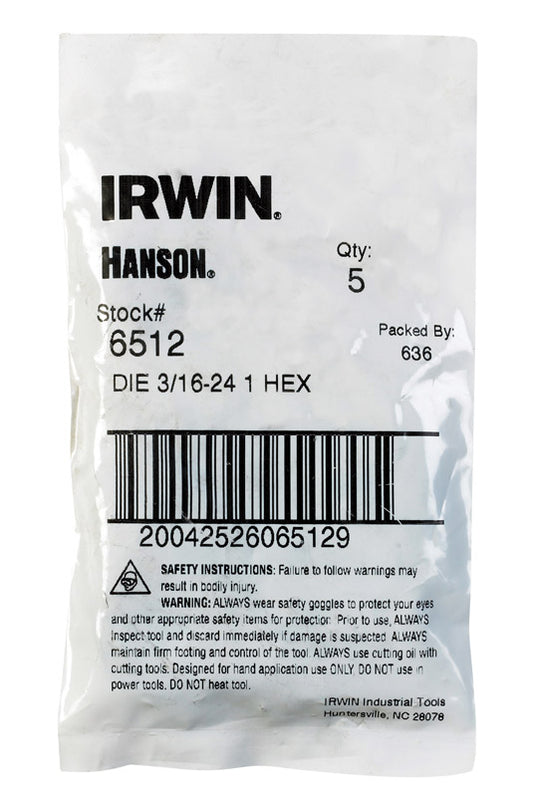 DIE HEX 1"3/16-24NS BULK