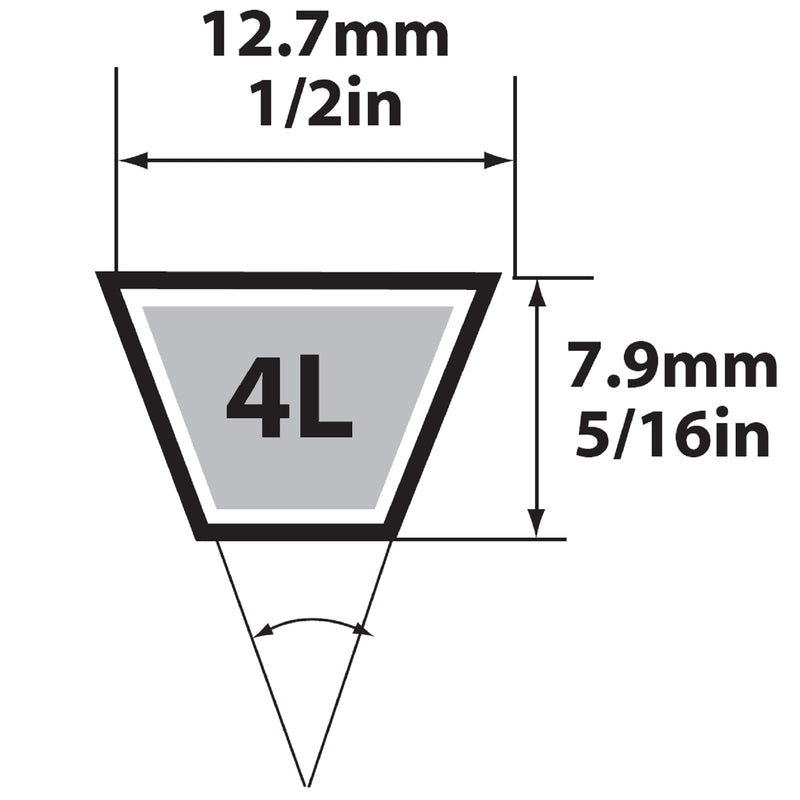 V BELT 1/2" X 94"