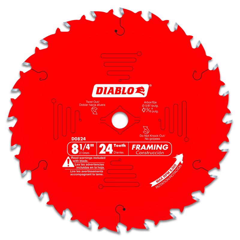 DIAB SAW BLD 8-1/4"X24T