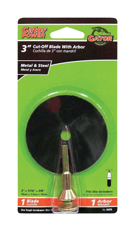 CUT-OFF BLADE W/ARBOR 3"