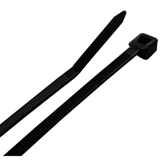 CABLETIE 11"75#BLK 100PK