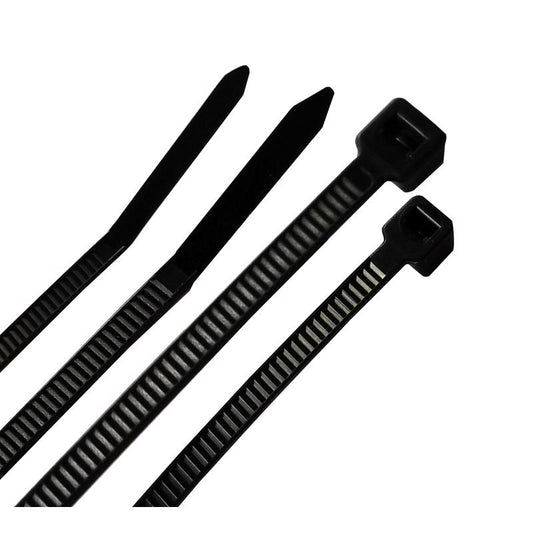 CABLETIE 4&8" BLK 200PK