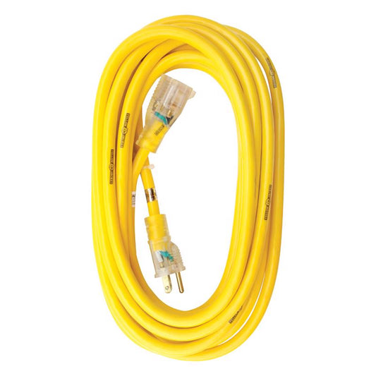 CORD EXTN YLWJKT12/3 25'