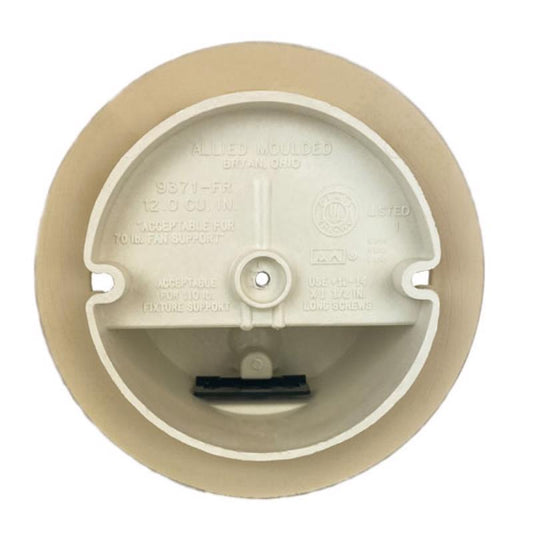 CEILNG BOX PVC OFFWHT 4"
