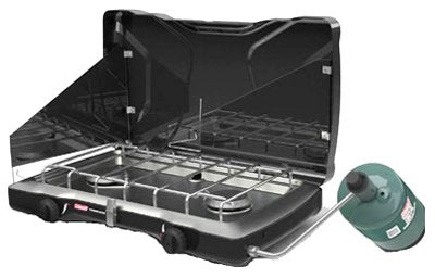 Coleman 2157352 Perfectflow Propane Camping Stove, 2-Burner, 22,000-BTU - Quantity 2